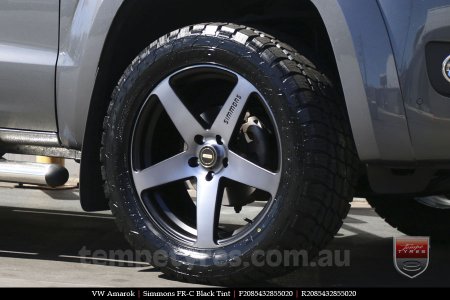 20x8.5 20x10 Simmons FR-C Black Tint NCT on VW AMAROK