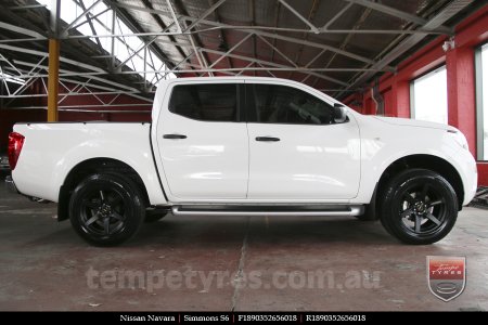 18x9.0 Simmons S6 Matte Black on NISSAN NAVARA