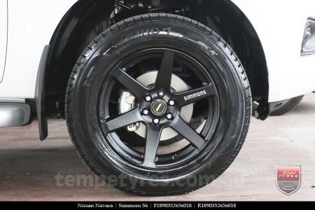 18x9.0 Simmons S6 Matte Black on NISSAN NAVARA