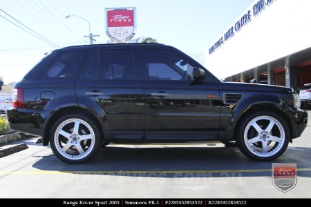 22x8.5 22x9.5 Simmons FR-1 Silver on RANGE ROVER SPORT
