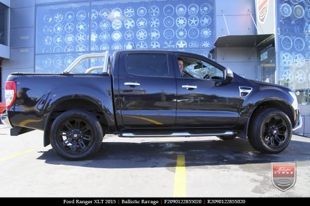 20x9.0 Ballistic Ravage Flat Black on FORD RANGER