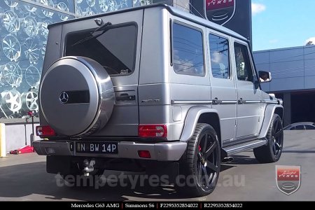 22x9.5 Simmons S6 Matte Black on MERCEDES G-Class