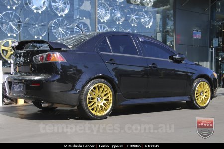 18x8.0 Lenso Type-M DG on MITSUBISHI LANCER