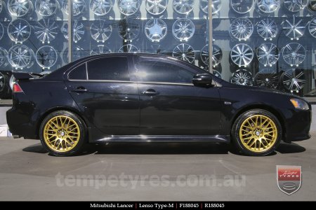 18x8.0 Lenso Type-M DG on MITSUBISHI LANCER