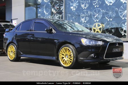 18x8.0 Lenso Type-M DG on MITSUBISHI LANCER