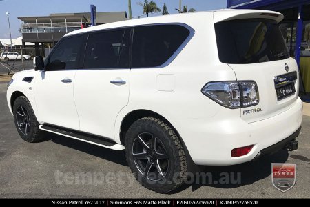 20x9.0 Simmons S6S Matte Black on NISSAN PATROL