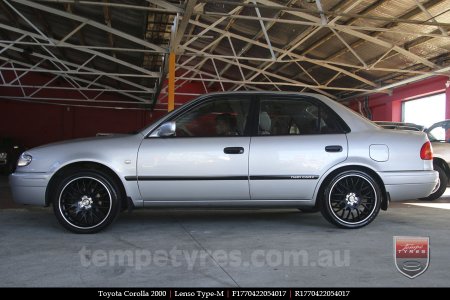 17x7.0 Lenso Type-M - MBJ on TOYOTA COROLLA