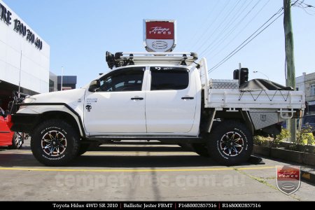 16x8.0 Ballistic Jester FBMT on TOYOTA HILUX