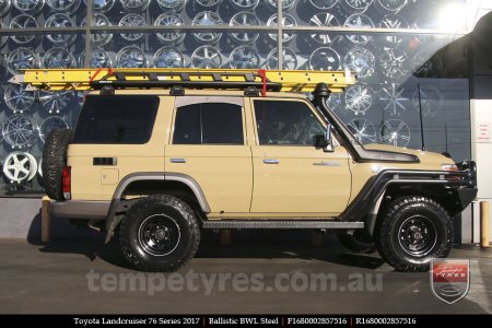 16x8.0 Ballistic BWL Steel on TOYOTA LANDCRUISER 76 SERIES