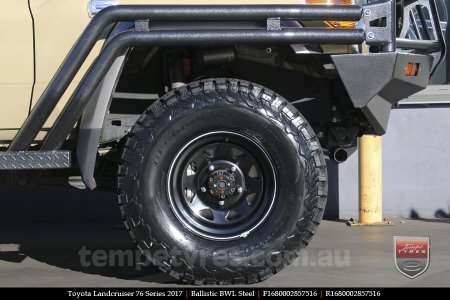 16x8.0 Ballistic BWL Steel on TOYOTA LANDCRUISER 76 SERIES