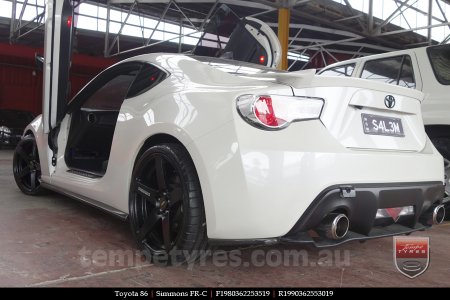 19x8.0 19x9.0 Simmons FR-C Matte Black on TOYOTA 86