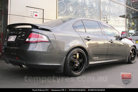 18x8.5 18x9.5 Simmons FR-1 Satin Black on FORD FALCON