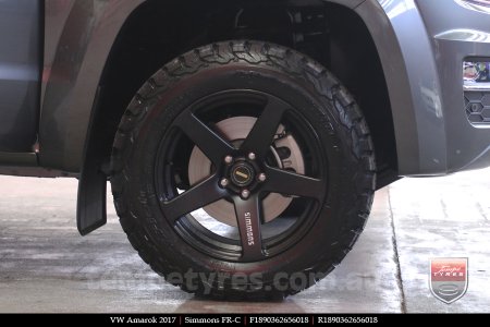 18x8.0 18x9.0 Simmons FR-C Matte Black NCT on VW AMAROK