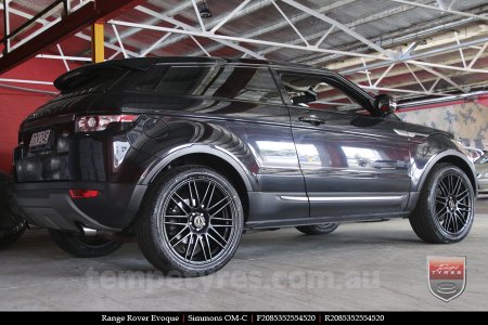 20x8.5 20x10 Simmons OM-C FB on RANGE ROVER EVOQUE