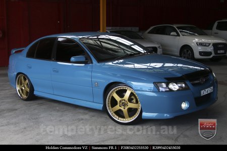 20x8.5 20x9.5 Simmons FR-1 Gold on HOLDEN COMMODORE 