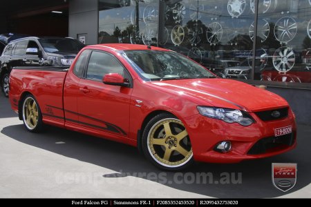 20x8.5 20x9.5 Simmons FR-1 Gold on FORD FALCON