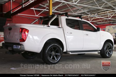 17x9.0 Simmons S6 Matte Black on NISSAN NAVARA NP300