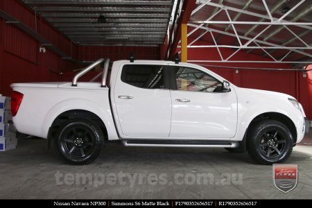 17x9.0 Simmons S6 Matte Black on NISSAN NAVARA NP300