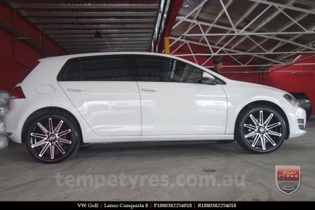 18x8.0 18x9.0 Lenso Conquista 8 CQ8 on VW GOLF