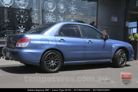 17x7.0 Lenso Type-M - DG on SUBARU IMPREZA