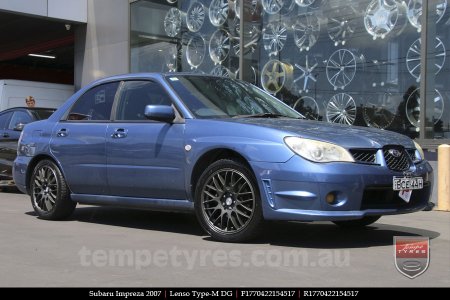 17x7.0 Lenso Type-M - DG on SUBARU IMPREZA