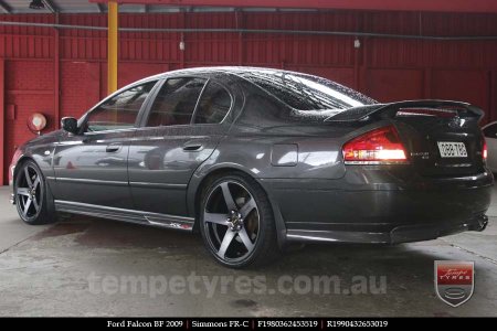 19x8.0 19x9.0 Simmons FR-C Black Tint NCT on FORD FALCON