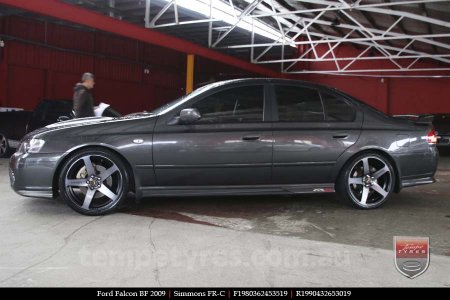 19x8.0 19x9.0 Simmons FR-C Black Tint NCT on FORD FALCON