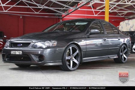 19x8.0 19x9.0 Simmons FR-C Black Tint NCT on FORD FALCON