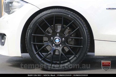 19x8.0 19x9.0 M3CSL Black on BMW 1 SERIES