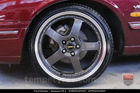 19x8.5 19x9.5 Simmons FR-1 Hyper Dark on FORD FAIRLANE