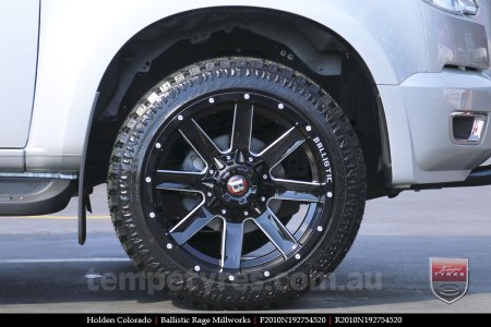 20x10 Ballistic Rage Millworks on HOLDEN COLORADO