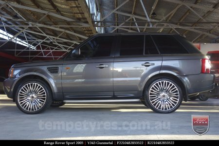 22x10 Y343 Gunmetal on RANGE ROVER SPORT