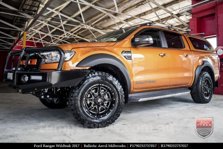 17x9.0 Ballistic Anvil Millworks on FORD RANGER WILDTRAK