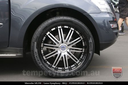 22x9.5 Lenso Symphony - BKQ on MERCEDES ML-CLASS