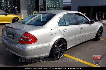 19x8.0 19x9.0 Simmons FR-CS Satin Black NCT on MERCEDES E-Class