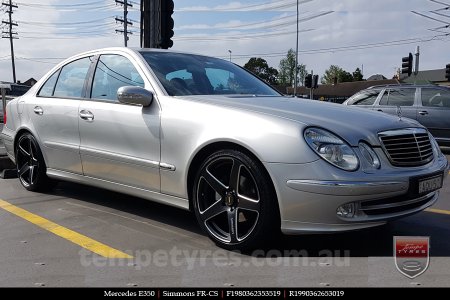 19x8.0 19x9.0 Simmons FR-CS Satin Black NCT on MERCEDES E-Class