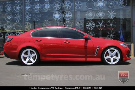 20x8.5 20x10 Simmons FR-C Full White NCT on HOLDEN COMMODORE