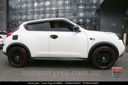 19x8.5 Lenso Type-M MBRG on NISSAN JUKE