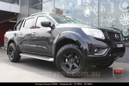 17x9.0 Simmons S6 Matte Black on NISSAN NAVARA NP300