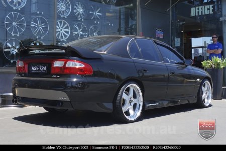 20x8.5 20x9.5 Simmons FR-1 Silver on HOLDEN CLUBSPORT