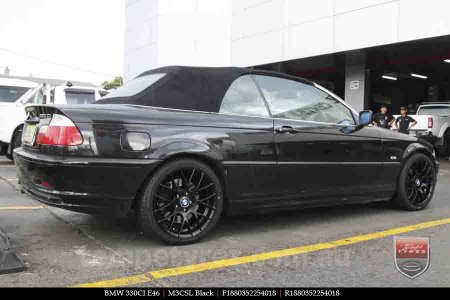18x8.0 M3CSL Black on BMW 3 SERIES