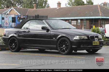 18x8.0 M3CSL Black on BMW 3 SERIES