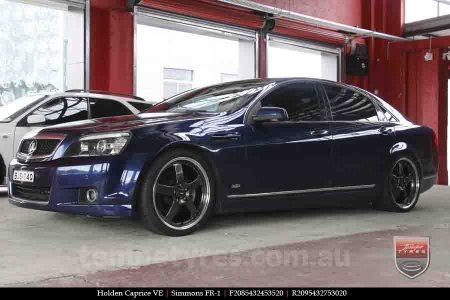 20x8.5 20x9.5 Simmons FR-1 Hyper Dark on HOLDEN CAPRICE