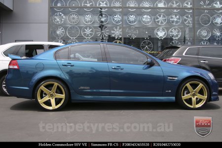 20x8.5 20x10 Simmons FR-CS Gold on HOLDEN COMMODORE