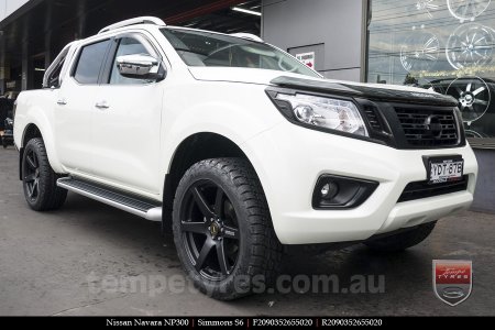 20x9.0 Simmons S6 Matte Black on NISSAN NAVARA