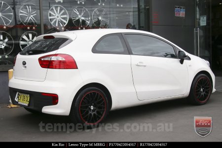 17x7.0 Lenso Type-M - MBRG on KIA RIO