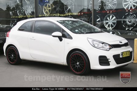 17x7.0 Lenso Type-M - MBRG on KIA RIO