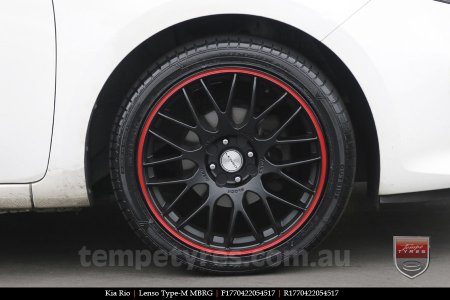 17x7.0 Lenso Type-M - MBRG on KIA RIO