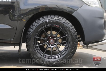 17x7.5 Lenso Spec F MB on TOYOTA HILUX