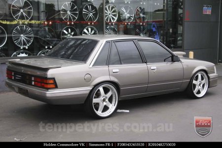 20x8.5 20x9.5 Simmons FR-1 Silver on HOLDEN COMMODORE